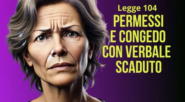 Donna preoccupata per i permessi e congedo con verbale scaduto Legge 104.