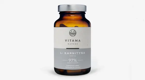 Butelka suplementu diety L-Karnityna 1500 mg. Po miesiącu stosowania można zauważyć pozytywne l'karnityna efekty.