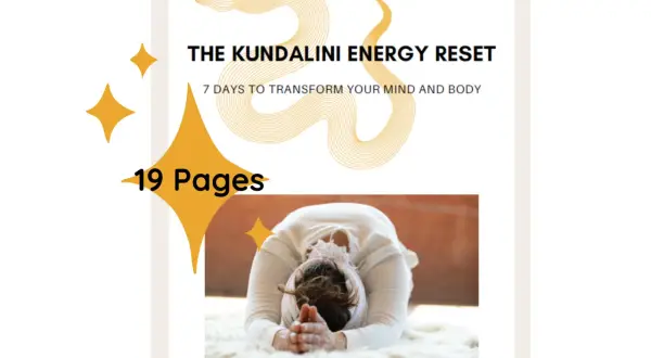Przewodnik "The Kundalini Energy Reset" (19 stron) pokazuje, jak oczyścić czakry, transformując umysł i ciało.