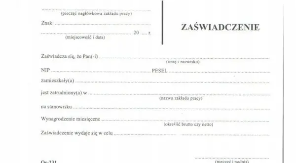 Jak napisać zaświadczenie o zatrudnieniu pracownika bez błędów