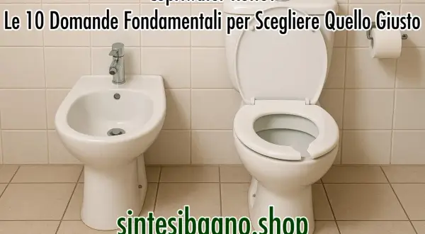 Copriwater rotto? Guida alle misure per scegliere quello giusto. Bidet e water in un bagno moderno.