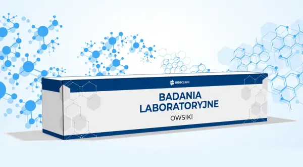 Opakowanie badań laboratoryjnych na owsiki w kale.