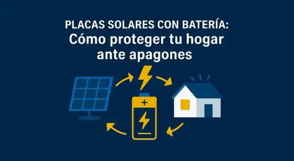 Sistema solar con batería para proteger tu hogar de apagones. El **backup inversor** asegura energía continua.