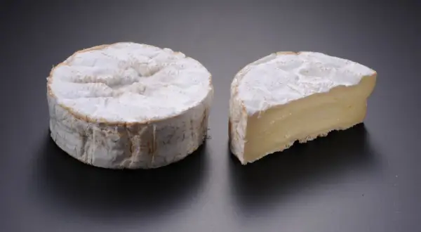 Deux camemberts, l'un entier, l'autre coupé, évoquant le top 10 des fromages les plus connus au monde.