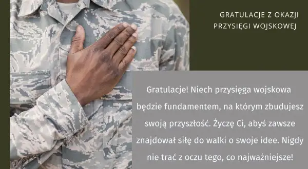 Idealne życzenia na przysięgę wojskową? Oto wzory i porady!