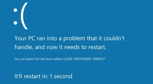 Rozwiązanie problemu zegara watchdog w systemie Windows 10