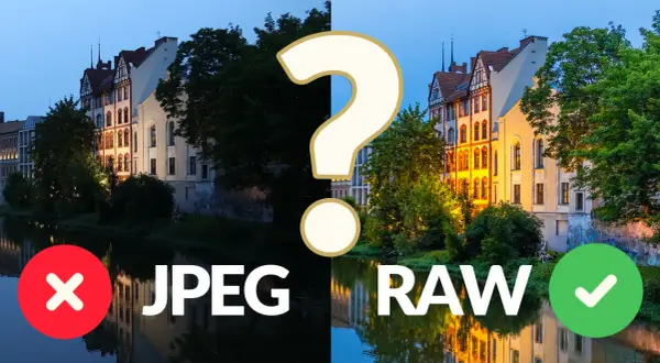 Porównanie zdjęć: po lewej JPEG (czerwony krzyżyk), po prawej RAW (zielony haczyk). Zrozum, co to RAW i dlaczego jest lepsze!