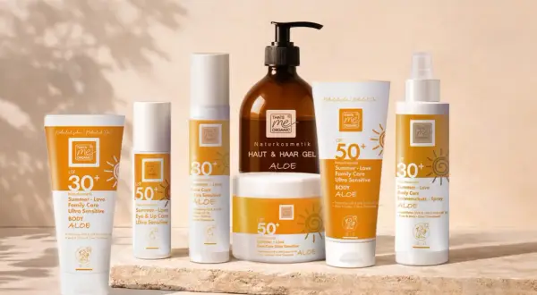 Sonnencreme Naturkosmetik von "That's me Organic" mit Aloe Vera für Körper, Gesicht und Haare.
