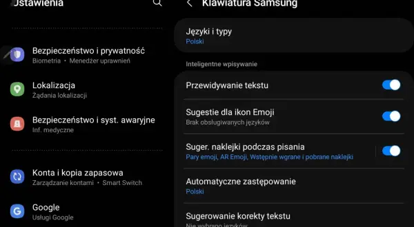 Ustawienia klawiatury Samsung: jak wyłączyć autokorektę iPhone. Zobacz opcje przewidywania tekstu i sugerowania korekty.