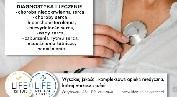 Hipertensjolog z centrum medycznym Life Medical Center oferuje diagnostykę i leczenie chorób serca. Zaufaj specjalistom.