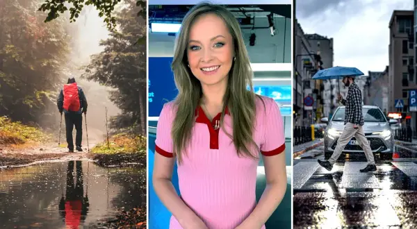 Wędrowiec w lesie, prezenterka w studiu i mężczyzna z parasolem na deszczowym przejściu dla pieszych. Idealne scenariusze na **długi weekend czerwiec**.