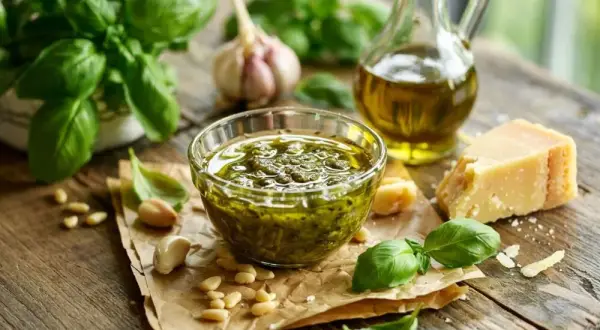 Jak zrobić idealne pesto w domu? Sekret smaku i zielonego koloru
