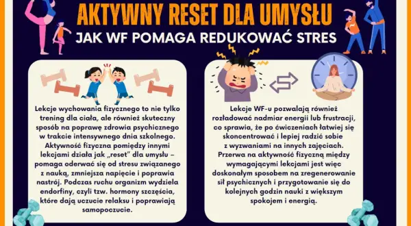 Aktywny reset dla umysłu: WF pomaga redukować stres, poprawia koncentrację i samopoczucie.