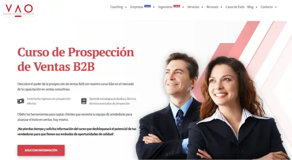 Curso de Prospección de Ventas B2B. Aprende estrategias efectivas y domina técnicas avanzadas en nuestros cursos de ventas para captar clientes.
