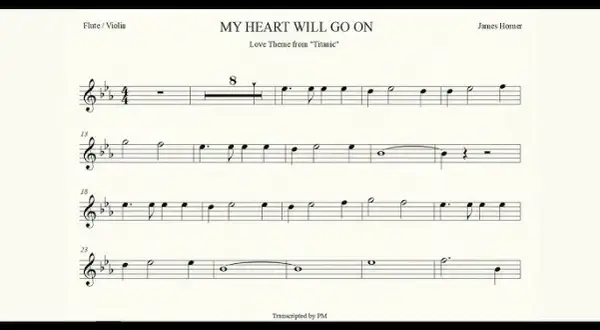 My Heart Will Go On na flecie prostym: Nuty i poradnik krok po kroku