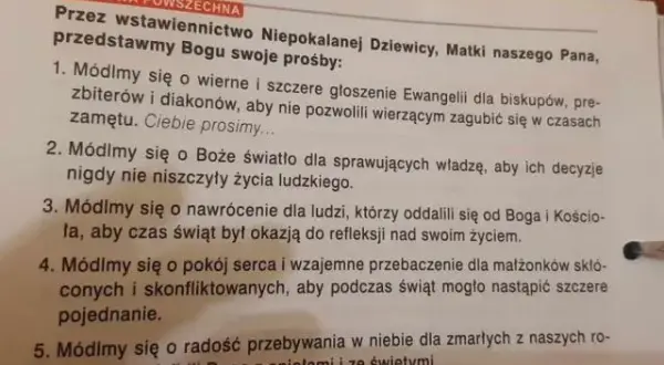 Co to jest modlitwa wiernych i dlaczego jest tak ważna w liturgii katolickiej?