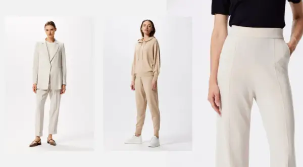Kremowe spodnie: Stylizacje, które zawsze wyglądają modnie i elegancko