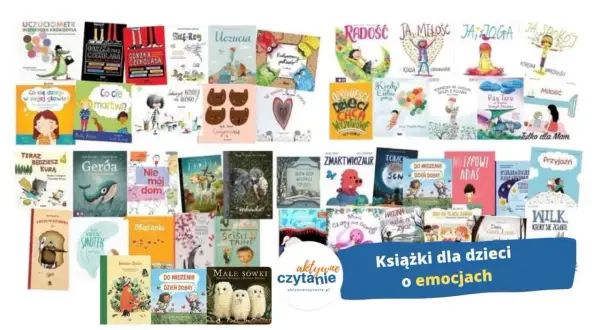 Książki dla dzieci o emocjach, w tym bajki o miłości, radości i smutku. Wśród nich "Uczuciometr Inspektora Krokodyla" i "Gerda".
