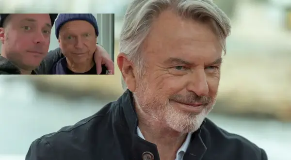 Sam Neill z synem. Kim jest ojciec? To pytanie zadaje sobie wielu.