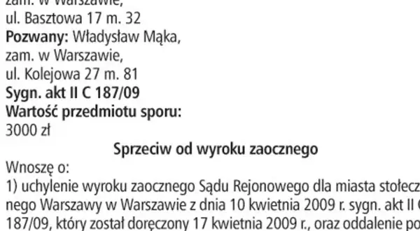 Wyrok zaoczny: Co to jest? Jak się bronić i uniknąć?