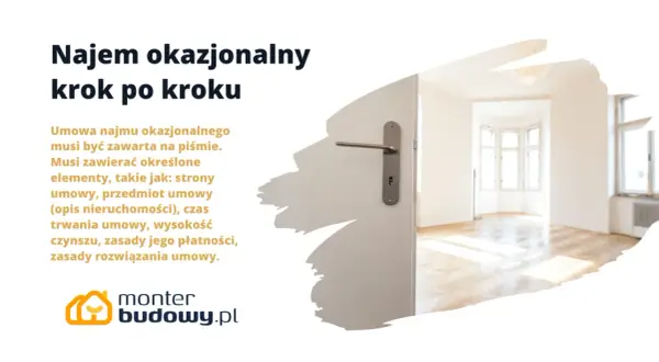 Najem okazjonalny krok po kroku. Umowa najmu okazjonalnego musi być pisemna i zawierać kluczowe elementy. Otwórz drzwi do swojego nowego mieszkania!