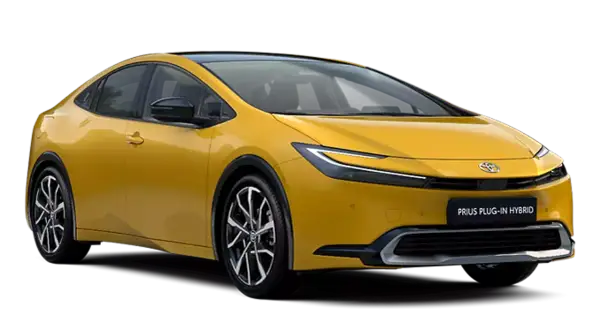 Żółty Toyota Prius Plug-in Hybrid. Jak wyłączyć system bezkluczykowy?