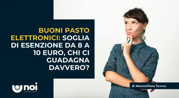 Donna pensierosa riflette sulla tassazione buoni pasto elettronici: soglia esenzione da 8 a 10 euro, chi ci guadagna davvero?