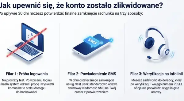 Jak sprawdzić czy konto bankowe jest zamknięte? Zobacz 3 sposoby: próba logowania, SMS od banku i weryfikacja na infolinii.