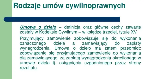 Jakie są rodzaje umów i ich znaczenie w prawie cywilnym?