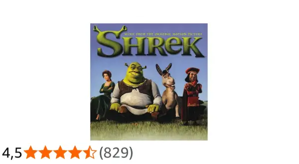 Świetne piosenki ze Shreka na płycie z postaciami z filmu.
