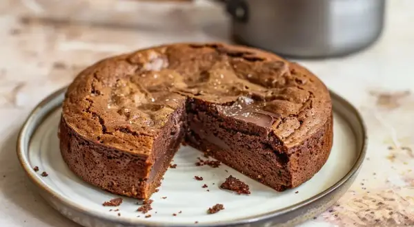 En saftig kladdkaka med en härlig chokladkärna, perfekt för alla chokladälskare.