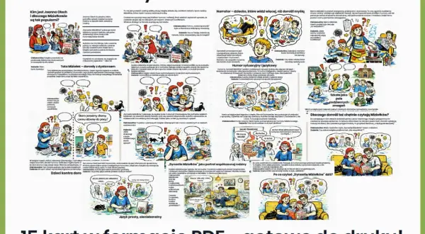 Dynastia Miziołków streszczenie: ilustracje i pytania o rodzinę, dzieci, szkołę i humor. Idealne do wspólnego czytania.