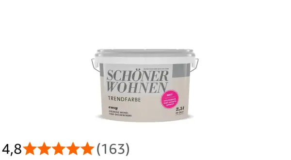 Eimer "Schöner Wohnen Trendfarbe Cosy" in Beige. Perfekt, um deine Wände gemütlich zu gestalten. Wandfarbe cosy kombinieren leicht gemacht.
