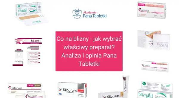 Wybierając czym smarować blizny po operacji, warto zwrócić uwagę na żele i plastry silikonowe, takie jak Sutricon, Bliznasil, Sikatris czy Silaurum.