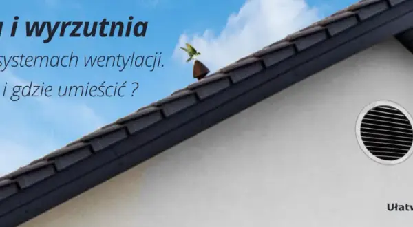 Czerpnia i wyrzutnia powietrza na dachu domu. Jak dobrać i gdzie umieścić?
