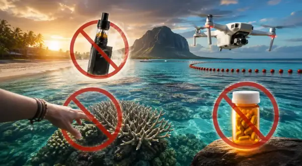 Mauritius na co uważać: zakaz dotykania koralowców, e-papierosów, dronów i leków. Chroń rafy i przyrodę.