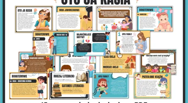 Oto jest Kasia, bohaterka książki o tym samym tytule. Dziewczynka zmaga się z zazdrością o młodszą siostrę.