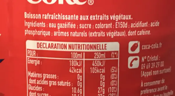 Ingrédients de Coca-Cola : ce que vous ignorez sur sa composition
