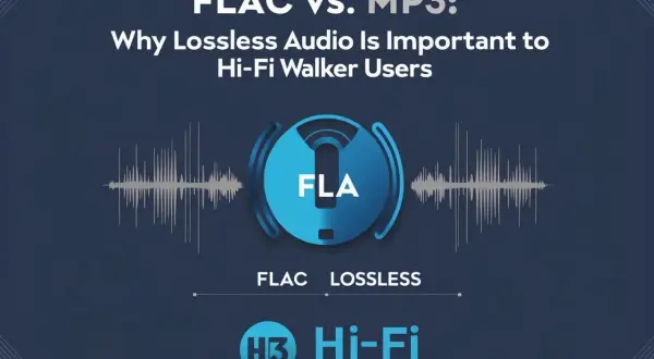 FLAC vs. MP3: Can you hear the difference? This graphic highlights why lossless audio is crucial for Hi-Fi Walker users.