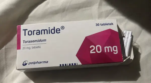 Opakowanie leku Toramide z torasemidem 20 mg. Szukasz toramide zamienniki?