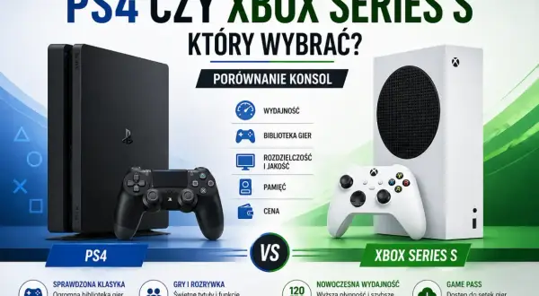 Porównanie PS4 i Xbox Series S: co lepsze? Konsola PlayStation 4 kontra Xbox Series S, porównanie wydajności, gier i ceny.
