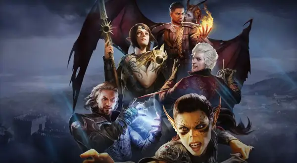 Zjednoczeni w walce, baldur's gate 3 towarzysze stają do walki. Wampir, półelfka, czarodziej i inni bohaterowie gotowi na przygodę.