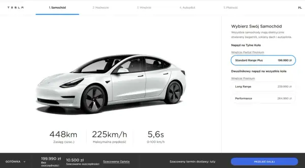 Tesla kWh: Ile energii zużywa? Zasięg i koszty w Polsce