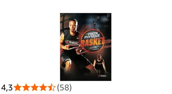 Couverture d'un programme de préparation physique basket avec des athlètes en action et des bandes de résistance.
