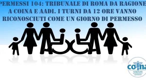 Famiglie con disabili e bambini. I permessi legge 104 con turni da 12 ore spettano come un giorno di permesso.