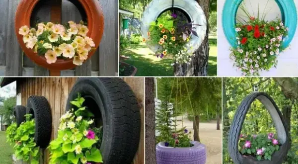 Opony w ogrodzie: 25+ pomysłów DIY na recykling i piękno