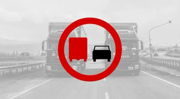 Zakaz wyprzedzania ciężarówek: Od kiedy? Kary i wyjątki