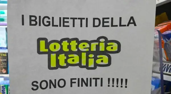 I biglietti della Lotteria Italia sono finiti! Niente estrazione della Befana quest'anno per chi non ha acquistato in tempo.