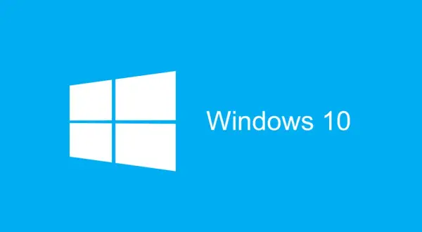 Logo Windows 10 na niebieskim tle. Planujesz aktualizację Windows 7 do 10?