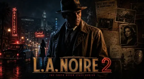 Detektyw w deszczowym LA, nocą, wśród neonów i policyjnych syren. Czy rozwiąże zagadkę morderstwa w L.A. Noire 2?